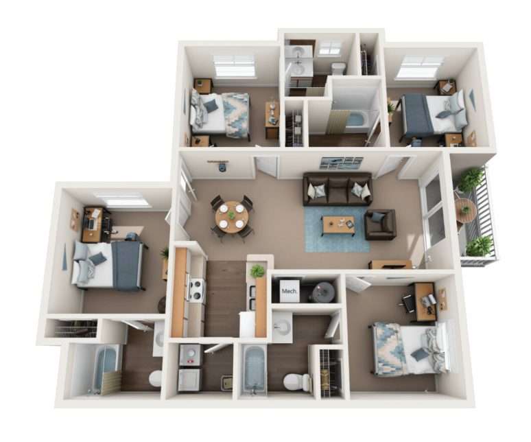 4 Bedroom Apartments In Charlotte, NC